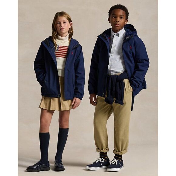 Ralph Lauren Other - POLO Ralph Lauren Blue Kids P-Layer 1 Hooded Jacket Size XL 18-20 Outdoor Zip